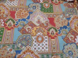 Pottery Barn Colorful Paisley Alvarado Organic Cotton Full Queen Duvet Cover - £37.98 GBP
