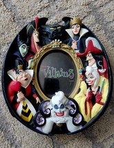 Disney Villains Photo Picture Frame Maleficent Queen Ursula Jafar Cruell... - $518.83 MXN