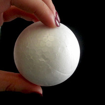 20 Foam Balls 2.5&quot; School Christmas Arts Crafts Modeling Smooth Polystyrene - £22.37 GBP