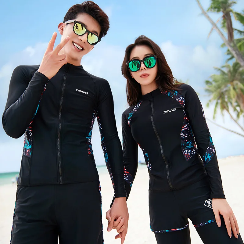 Sporting Women Men Rash Guard Long Sleeve Sun Protection Surfing Shirts Diving T - £39.96 GBP