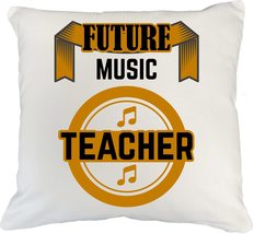 Make Your Mark Design Music Teacher. Graduation White Pillow Cover for College S - £19.73 GBP+