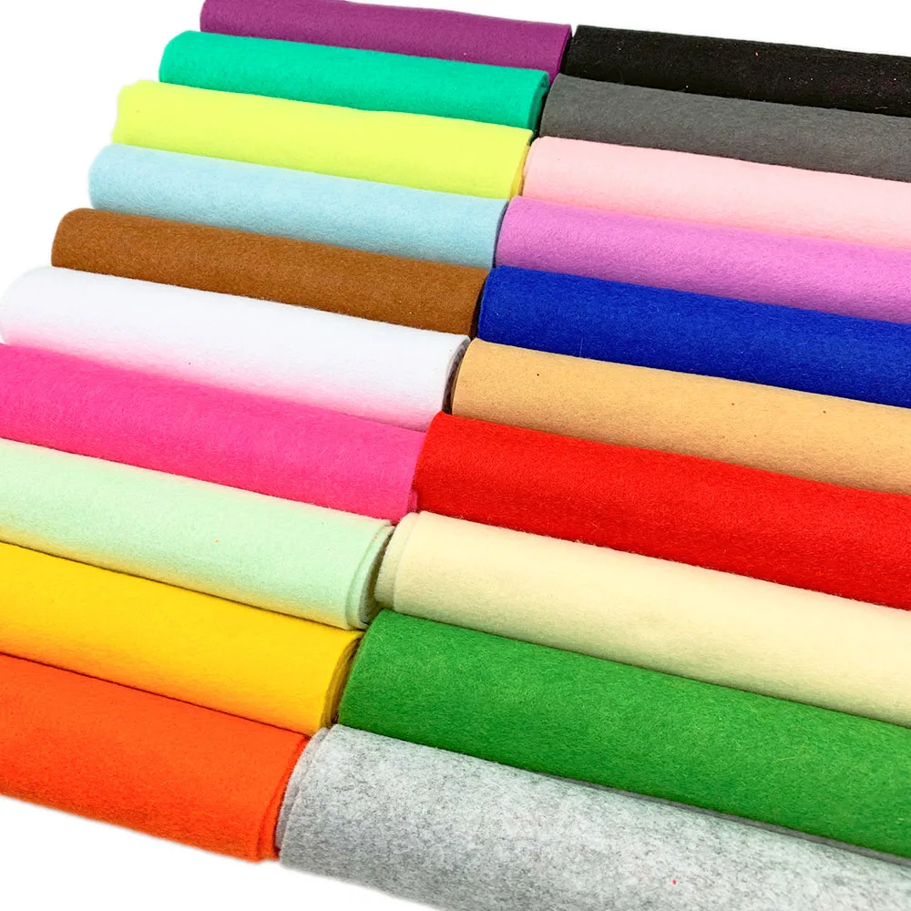Play 20x90CM Soft Felt Fabric Non-woven Felt Fabric Cloth Home Decor DIY Toy Sew - £23.18 GBP