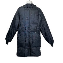 vintage lacrosse usa water polo belted puffer Trench Coat jacket univers... - £47.47 GBP