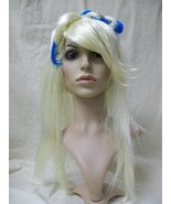 Blonde Blue Asian New Rave Wig Twisted Punk Geisha Anime Manga Harajuku ... - $18.16 CAD