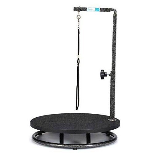 Small Pet Round Rotating Grooming Tables - Dog Groomer Table for Smaller Pets(Bl