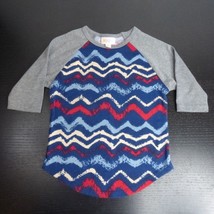 LuLaRoe Baby Toddler 2/2T Kid&#39;s Sloan Chevron Multicolor Long Sleeve Shirt - £3.16 GBP