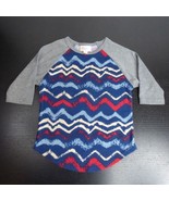 LuLaRoe Baby Toddler 2/2T Kid&#39;s Sloan Chevron Multicolor Long Sleeve Shirt - £3.13 GBP