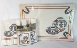 Vintage South West Jan Arrington Paper Placemats, Coasters, Napkins Set - £10.29 GBP