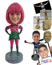 Personalized Bobblehead Cool girl wearing a nice Cosplay outfit ready to row - L - £73.13 GBP