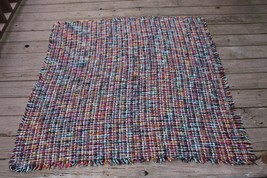 NWT Apt 9 Multicolor Woven Soft Square Throw Blanket 50x50 - £14.57 GBP