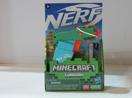 New Nerf Micro Shots Minecraft Mini Foam Dart Blaster Toy Gun Guardian - £8.78 GBP