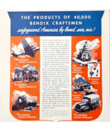 1942 Bendix Aviation Corporation Advertisement WW2 Era War Aircraft E90G1 - $470.12 MXN