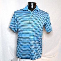 Grand Slam Men&#39;s Golf Polo Shirt Blue Stripe Large - £7.59 GBP