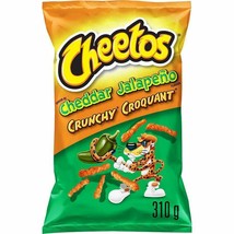 4 Bags Cheetos Cheddar Jalapeño Crunchy Cheese Flavor 310g Each- Free Shipping - £29.85 GBP