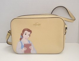 Unused Coach X Disney Princess &quot;Belle&quot; Mini Camera Crossbody Bag #C3404 - £157.90 GBP