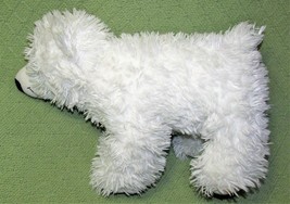Build A Bear Polar Bear 15&quot; Long Stuffed Animal White Plush Free Standing Shaggy - £10.67 GBP