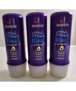 3 NEW Aussie 3 Minute Miracle Moist Avocado Jojoba Oil Deep Conditioner ... - $19.79