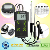 Milwaukee MW102 WINE KIT PRO+ 2-in-1 pH and Temperature Meter for Wine - £339.19 GBP