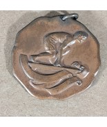 Vtg Copper Running Sprinting Track Medal Medallion 1922 Engraved - £17.52 GBP