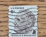 US Stamp Franklin D Roosevelt FDR 6c Used Black/White - $0.94