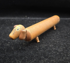 Brodhaven Mfg Co 1930s wiener dog dachshund wood pencil cigar box wooden - $28.58