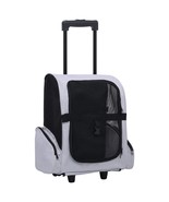  Pet Trolley Grey Fabric Collapsible Pet Trolley Rectangular - $122.99