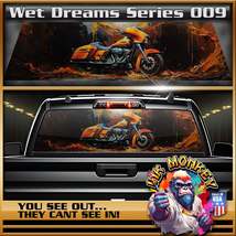Wet Dreams Biker Series 009 - Truck Back Window Graphics - Customizable - £46.31 GBP+