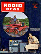 Radio News Magazine Nov. 1945 Short Wave, Vacuum Tube Analyzer, Vintage History - £7.82 GBP