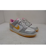 Nike Dunk Low (GS) 309601-173 Athletic Sneakers White/Del-Sol/Metallic-S... - $92.62