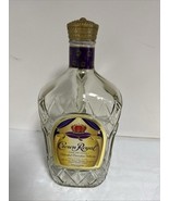 EMPTY Crown Royal Glass Display Bottle With Plastic Seal Lid  1.75 L - $365.56 MXN