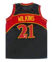 Dominique Wilkins Autographed Red/Black #21 Custom Jersey JSA Witnessed - £118.00 GBP