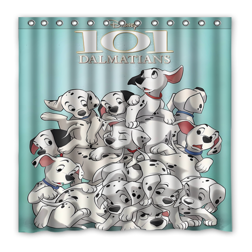 New!!! 101 Dalmatians Custom Waterproof Polyester Shower Curtain 4 Size Item image 13