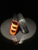 Brizard  Black  Python Pattern and Red Leather cigar case NIB image 4