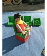 Custom Green Chair Lot of 5 Duplo and Playmobile compatible - $6.99