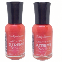 Sally Hansen Xtreme Wear Nail Polish Heat Stroke 906 Hot Neon Pink Set of 2 - £5.57 GBP