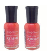 Sally Hansen Xtreme Wear Nail Polish Heat Stroke 906 Hot Neon Pink Set of 2 - £5.86 GBP