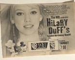 Hilary Duff’s Island Birthday Bash Tv Guide Print Ad TPA9 - £4.68 GBP