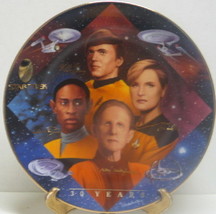 Star Trek 30 Years Anniversary Starfleet Security Ceramic Plate 1997 COA and BOX - $24.18