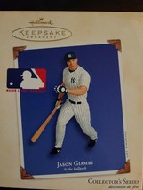 New Hallmark Keepsake 2003 Jason Giambi At The Ballpark Ornament  MLB NY... - $6.23
