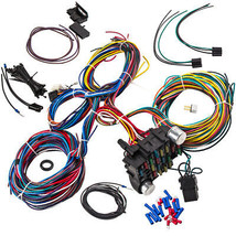 Wiring Harness 21 Circuit 17 Fuses Kit Universal Connector Signals Flasher - £128.05 GBP