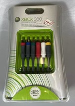 NOS Microsoft Xbox 360 Component HD AV Cable OEM Factory Sealed B4V-00004 - £15.57 GBP