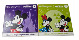 McDonalds Happy Meal Toys Mickey and Friends #1 #2 Magic Kingdom EPCOT Posters - £9.40 GBP