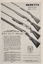 1958 Print Ad Beretta Featherweight Shotguns 4 Models Shown JL Galef New... - $15.28
