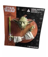 Halloween Star Wars CLASSIC YODA w/ Saber Pumpkin Push In Kit Jack O Lan... - $49.38