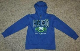 Boys Jacket Ecko Unlimited Blue Hooded Long Sleeve Zip Up Spring Fall-size S - £19.75 GBP