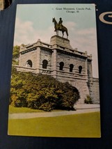 Vintage 1909 Postcard Grant Monument, Lincoln Park, Chicago, Illinois - £3.18 GBP