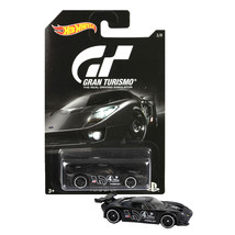 Year 2015 HW PS Gran Turismo 1:64 Die Cast Car 3/8 Black Sport Coupe FORD GT LM - £15.97 GBP