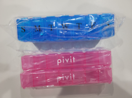 Weekly Pill Box Organizer once a Day 7 day AM  or PM Case Medicine 4 pack - $9.65