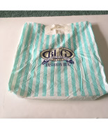 Vintage Fashion Bug store Plastic bag movie photo prop blue white design  - $27.08 CAD