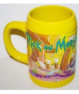 Rick &amp; Morty TV Series Wrap-A-Round Design 20 oz Yellow Ceramic Beer Ste... - £11.40 GBP